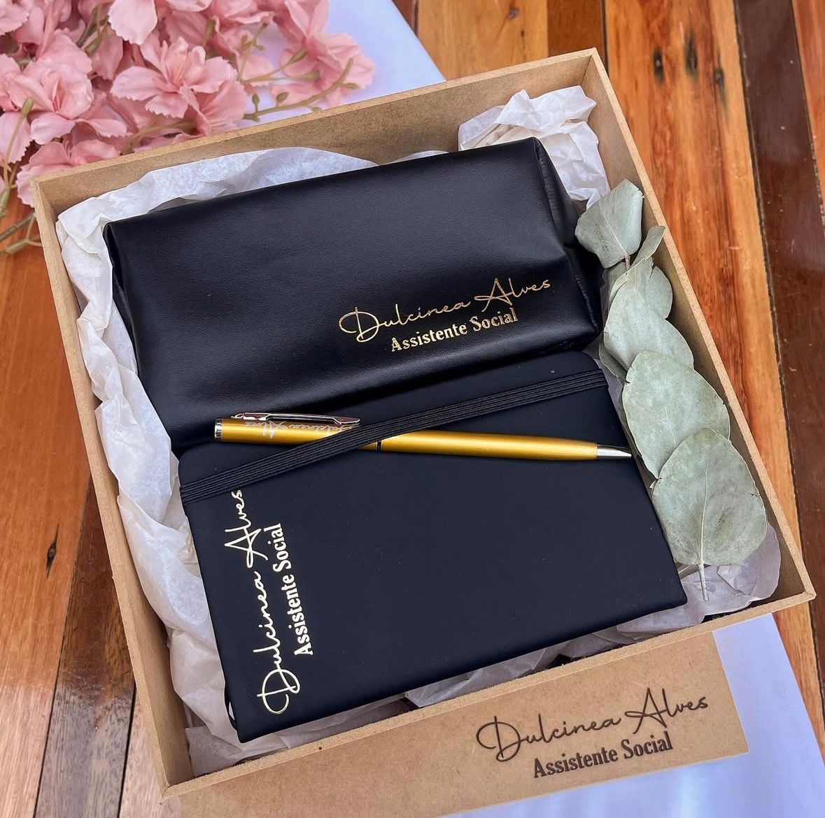 Kit Nécessaire + Bloquinho + Caneta