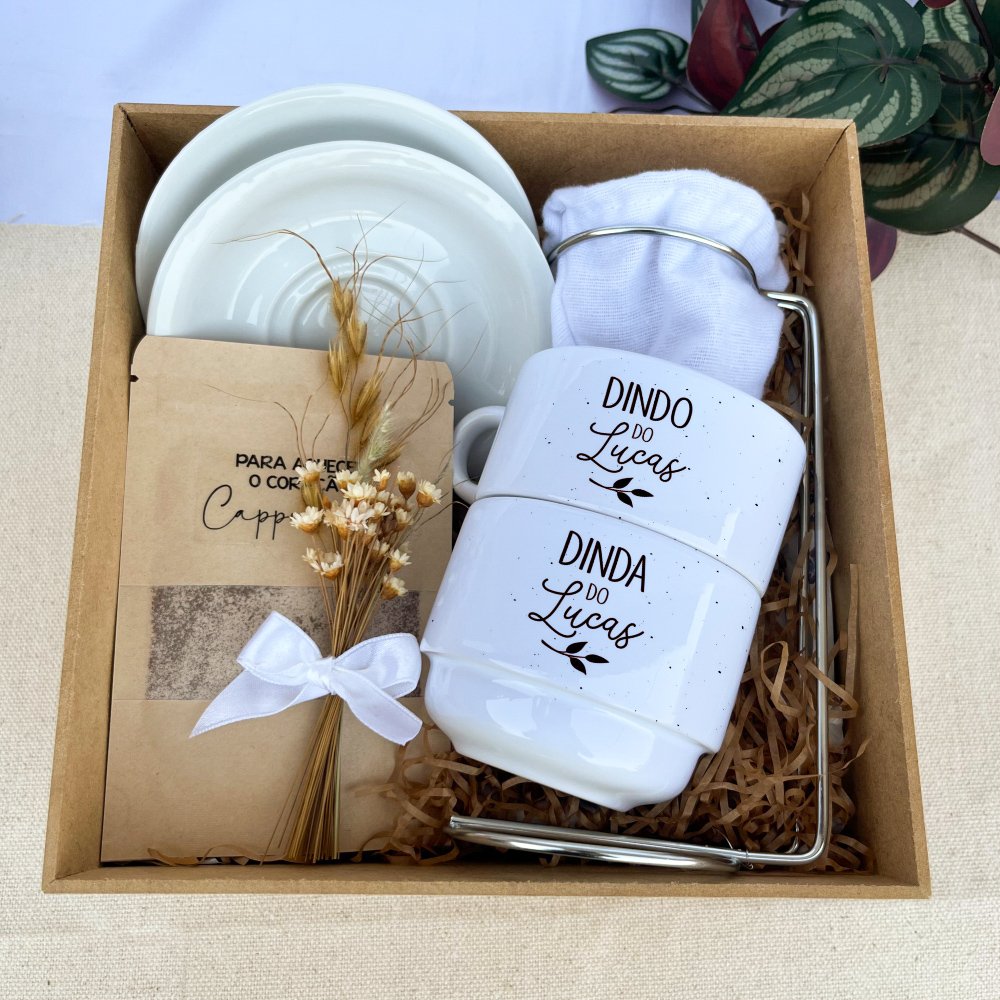 Kit Padrinhos Caixa MDF