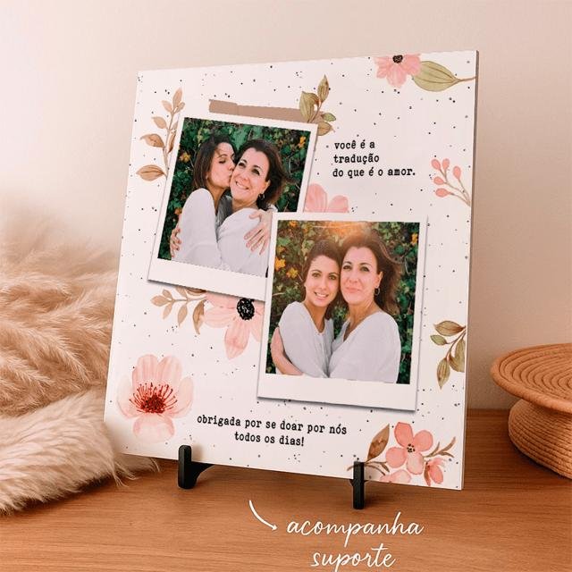 Azulejo personalizado 15x15 com suporte