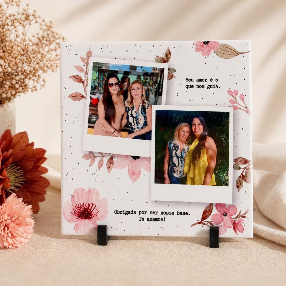 Azulejo personalizado 15x15 com suporte