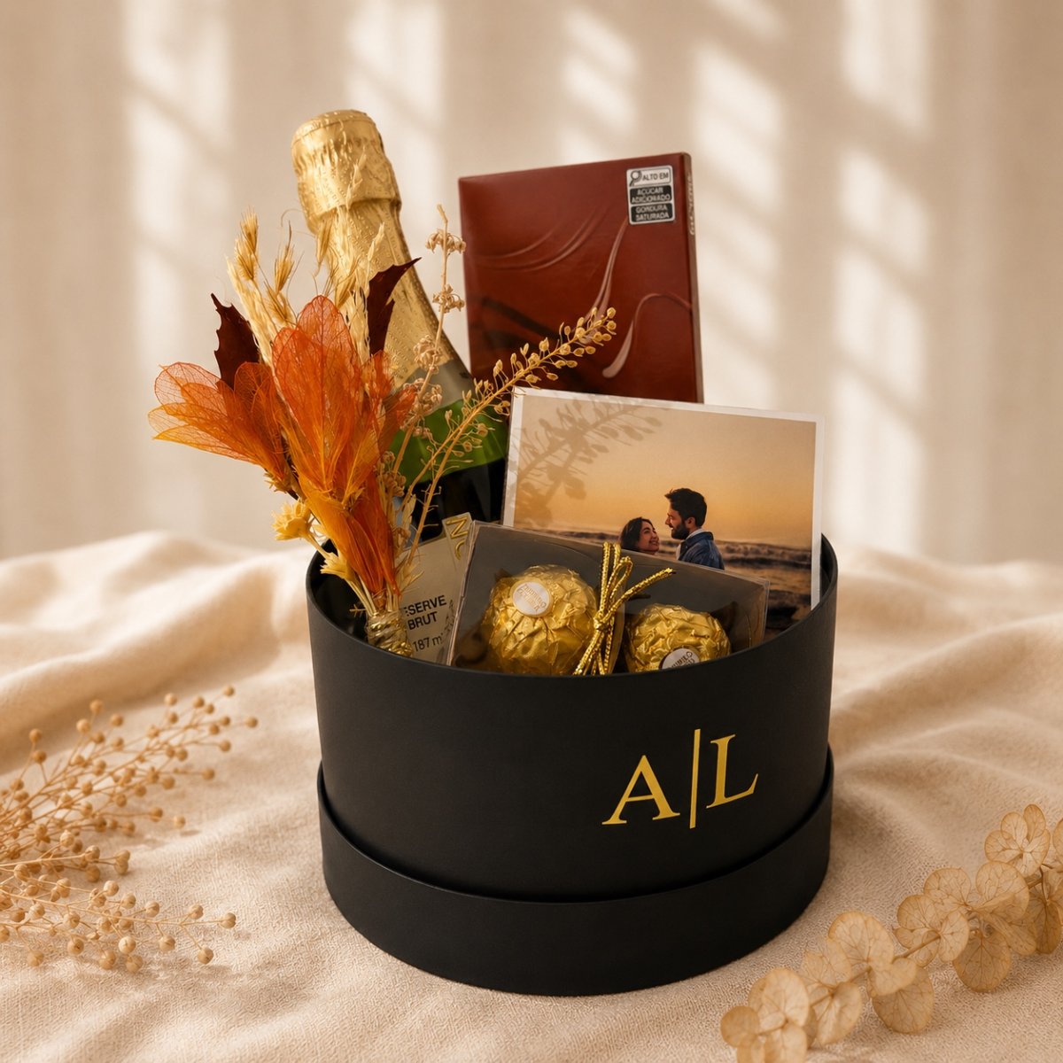 Kit Espumante + Azulejo com foto