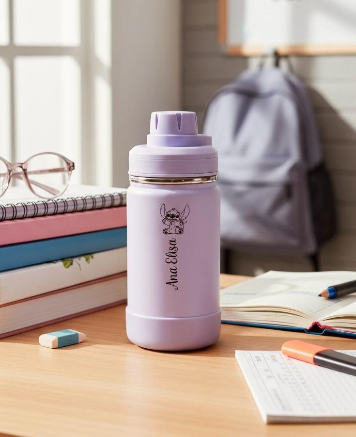 Garrafa Térmica 350ml personalizada com nome