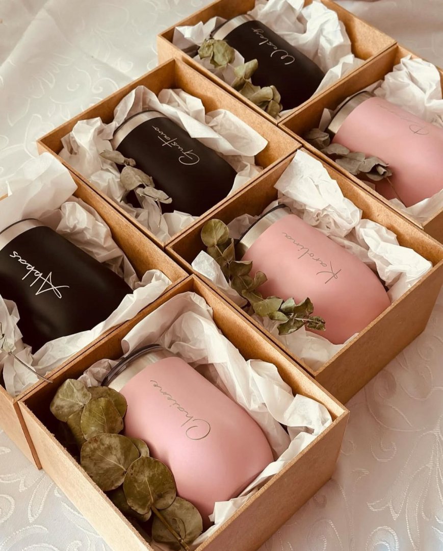 Copo Térmico Personalizado a Laser na Caixa de Mdf