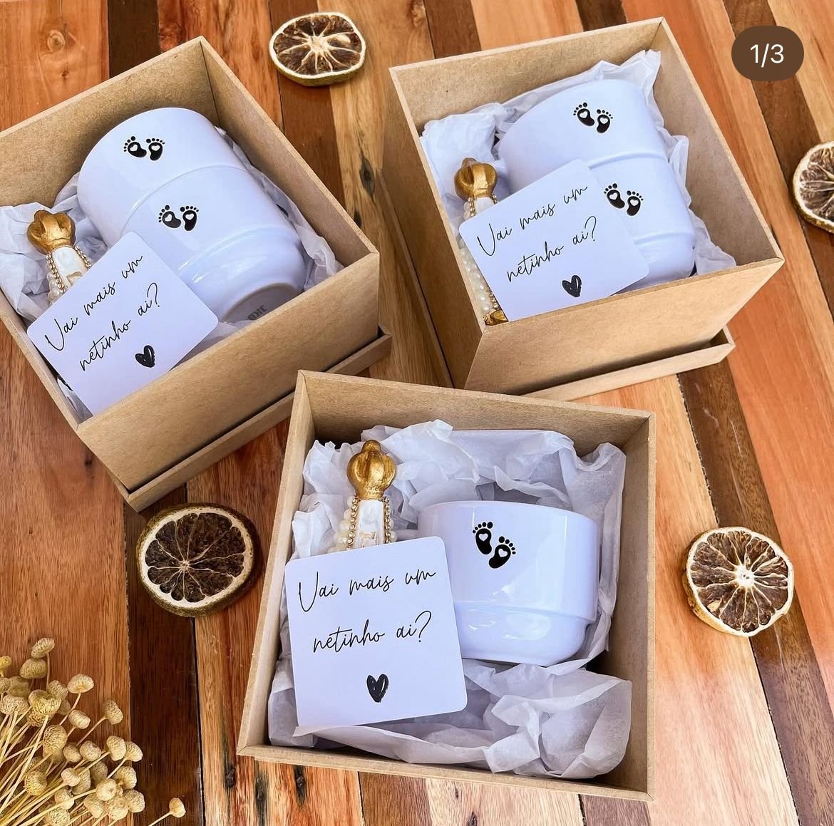 Kit  Xícara (Uma unidade) + Santa