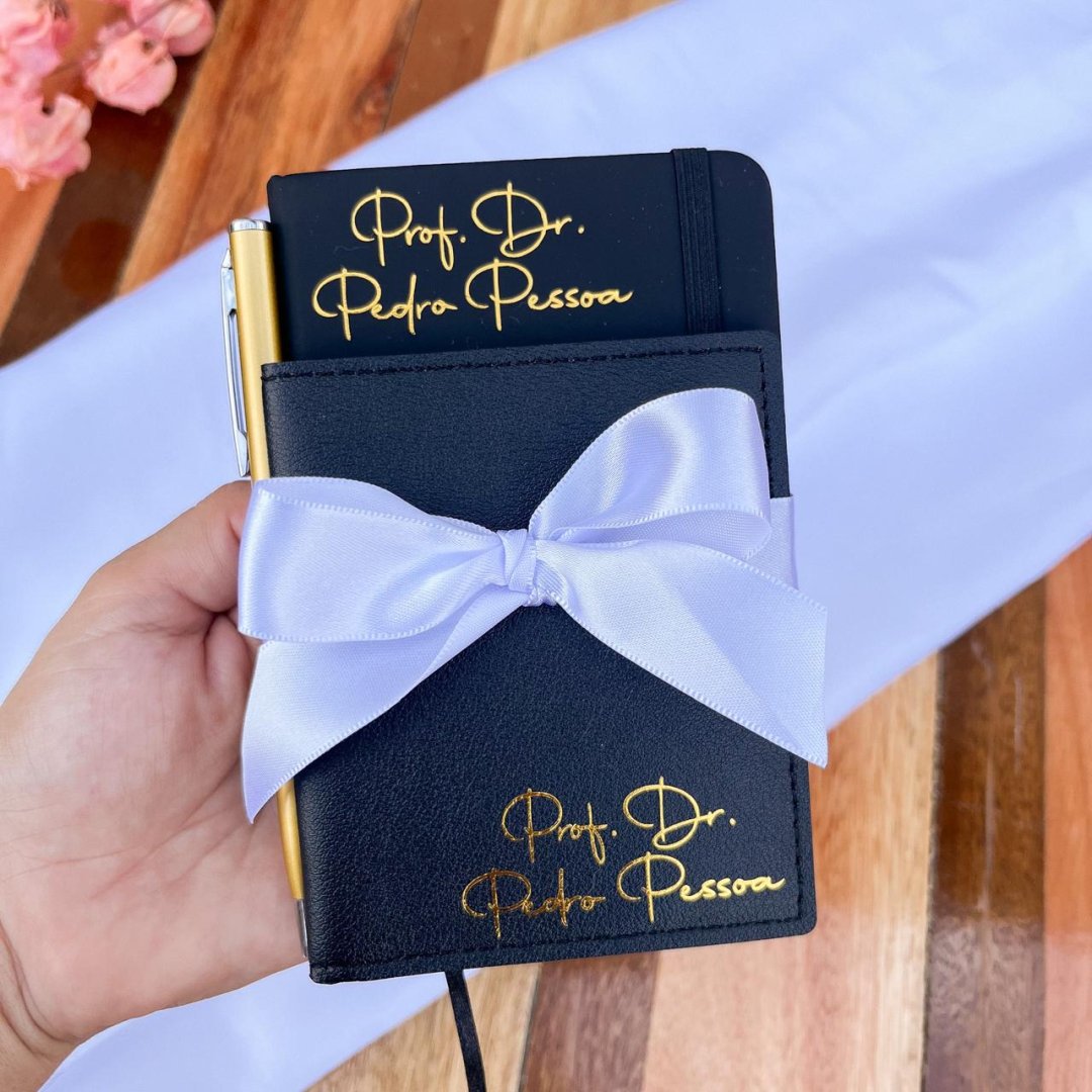 Kit Bloquinho + Porta Cartão + Caneta