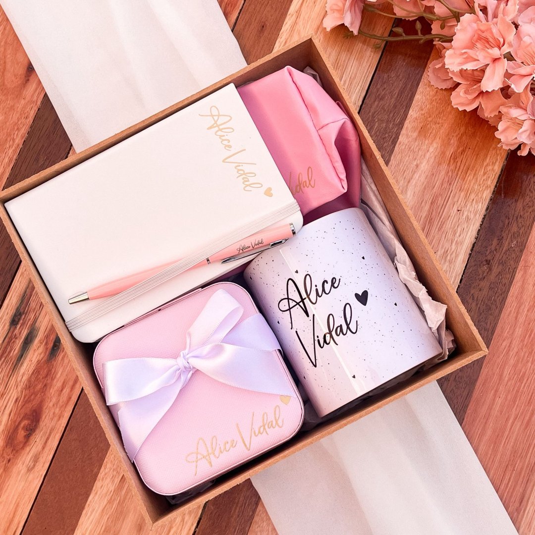 Kit Nécessaire + Caneca + Porta-joias