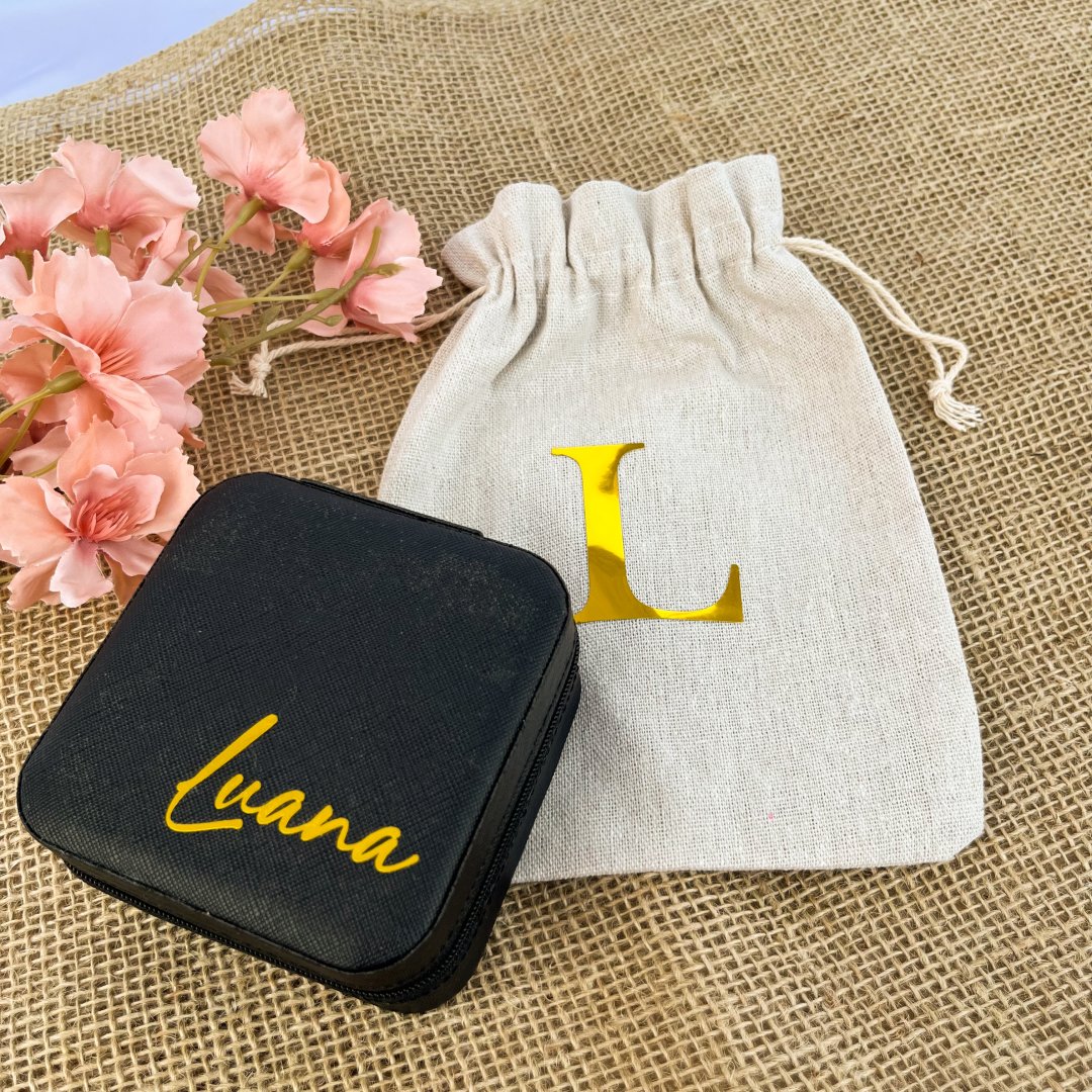Kit Porta-joias + Sacolinha Personalizada